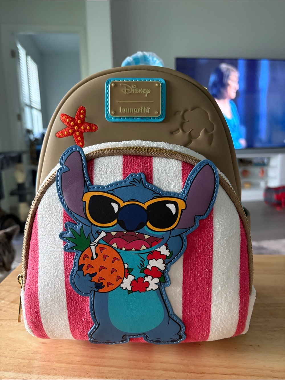 Stitch with beach towel